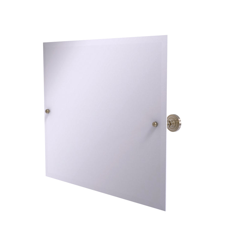 Allied Brass Frameless Landscape Rectangular Tilt Mirror with Beveled Edge DT-93-PEW