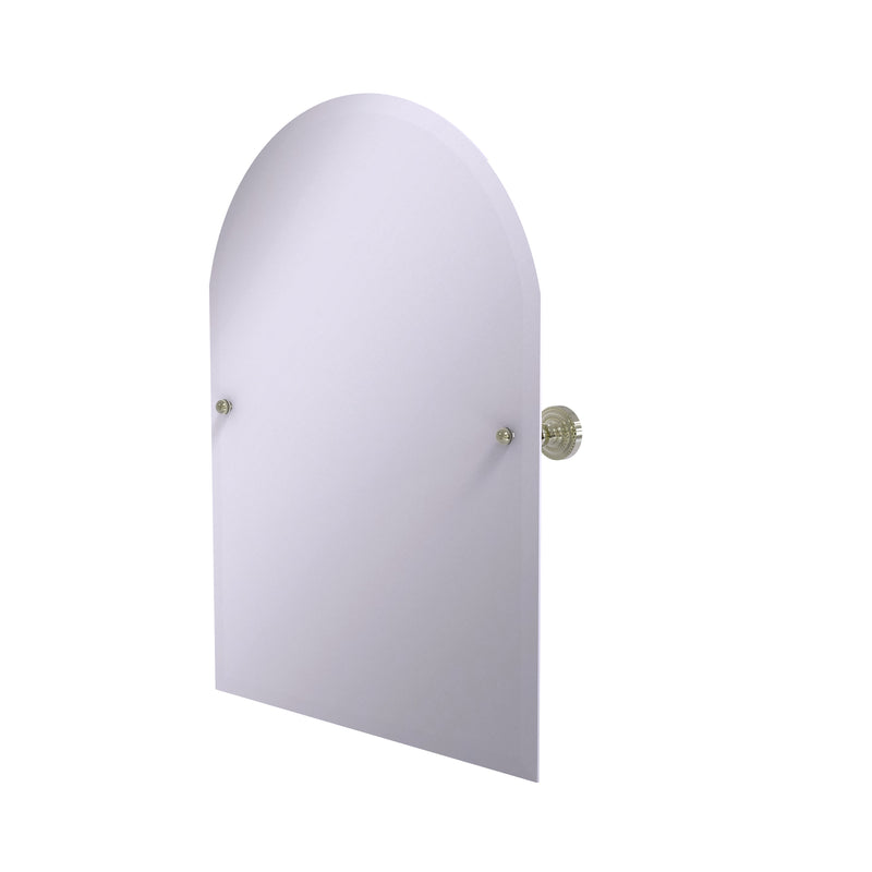 Allied Brass Frameless Arched Top Tilt Mirror with Beveled Edge DT-94-PNI