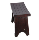 DecoTeak Serenity 24" Eastern Style Teak Shower Bench with Shelf DT98