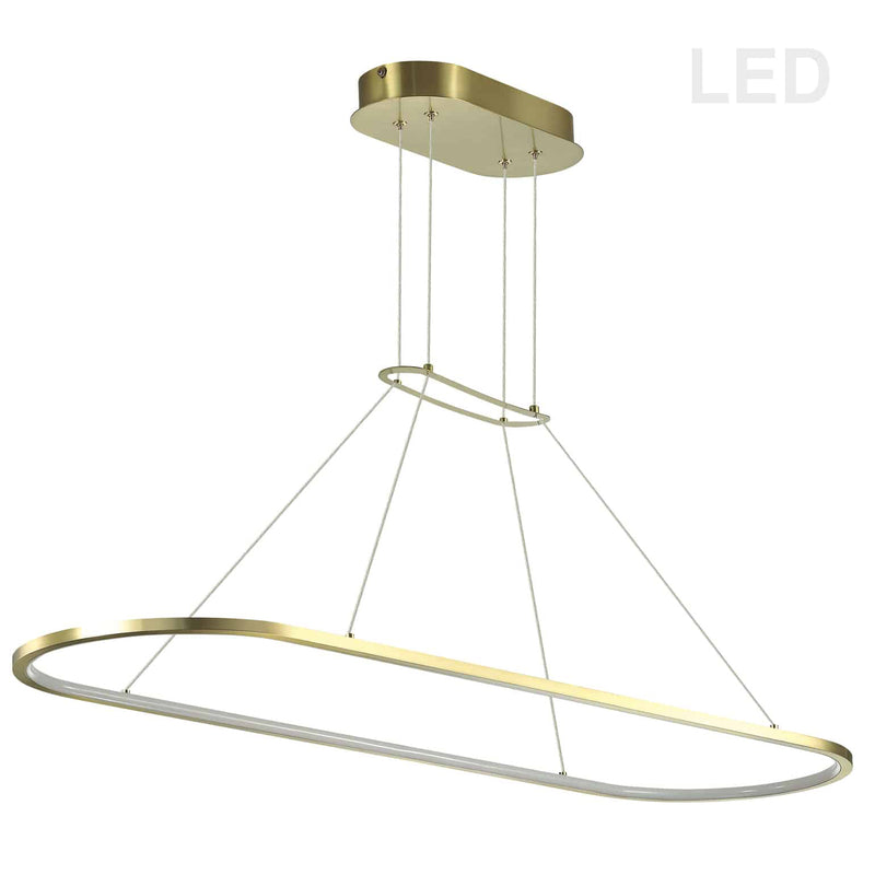 Dainolite 46W Horiz Pendant Agb W/ Wh Acrylic Diffuser DTA-4046LEDHP-AGB