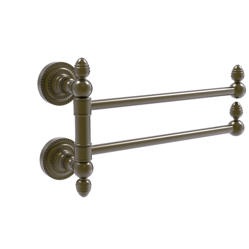 Allied Brass Dottingham Collection 2 Swing Arm Towel Rail DT-GTB-2-ABR