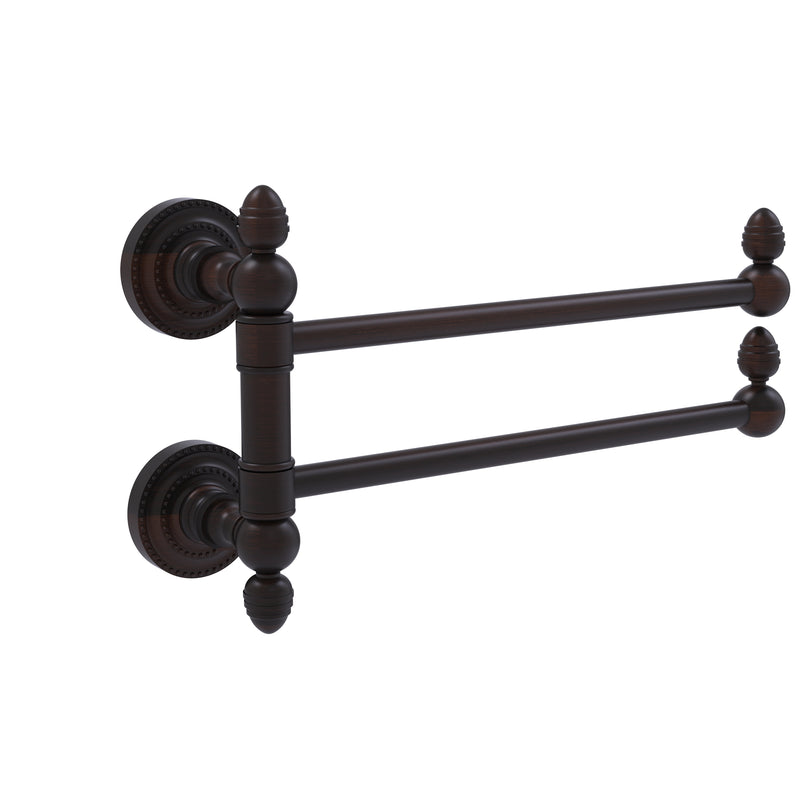 Allied Brass Dottingham Collection 2 Swing Arm Towel Rail DT-GTB-2-VB