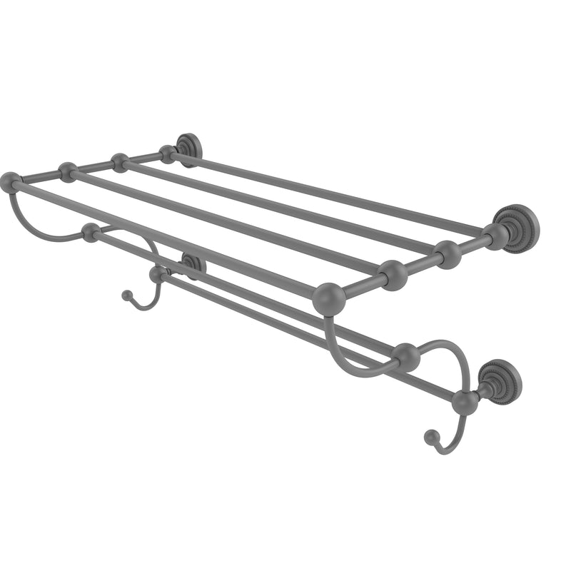 Allied Brass Dottingham Collection 24 Inch Train Rack Towel Shelf DT-HTL-24-5-GYM