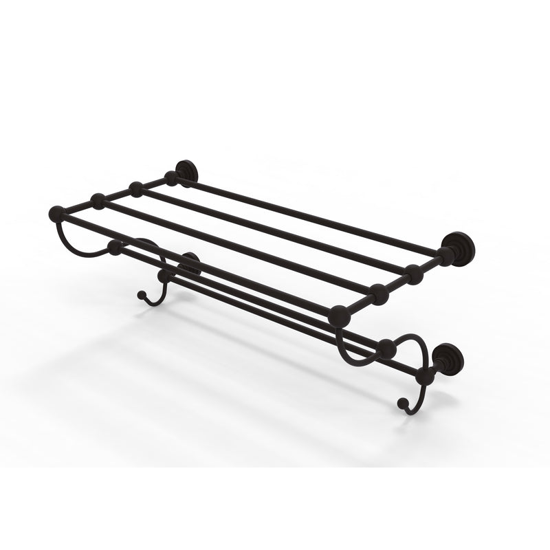 Allied Brass Dottingham Collection 24 Inch Train Rack Towel Shelf DT-HTL-24-5-ORB