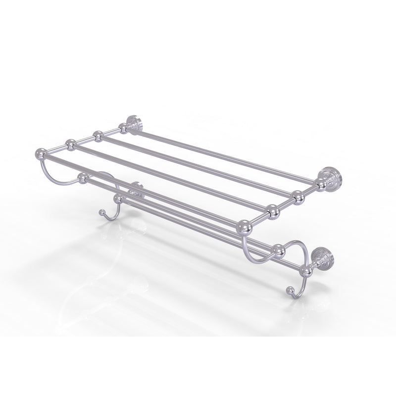 Allied Brass Dottingham Collection 24 Inch Train Rack Towel Shelf DT-HTL-24-5-SCH