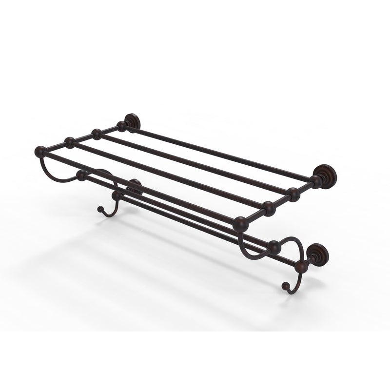 Allied Brass Dottingham Collection 24 Inch Train Rack Towel Shelf DT-HTL-24-5-VB