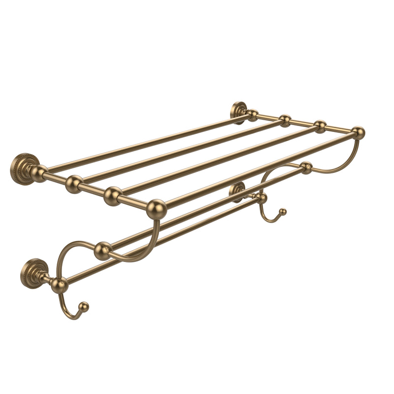 Allied Brass Dottingham Collection 36 Inch Train Rack Towel Shelf DT-HTL-36-5-BBR