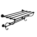 Allied Brass Dottingham Collection 36 Inch Train Rack Towel Shelf DT-HTL-36-5-BKM