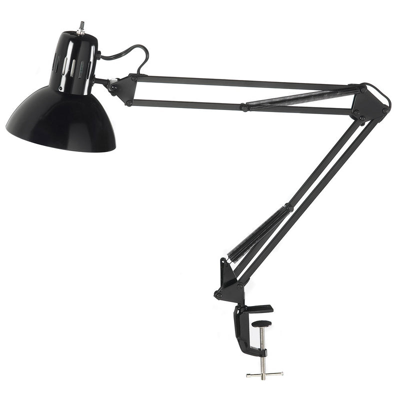 Dainolite Clamp-On Task Lamp, Gloss Black DXL334-X-BK