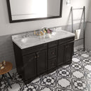 Modern Fittings Talisa 60" Double Bath Vanity with Cultured Marble Quartz Top and Round Sinks