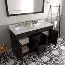 Modern Fittings Talisa 60" Double Bath Vanity with Cultured Marble Quartz Top and Round Sinks