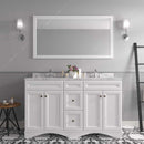 Modern Fittings Talisa 60" Double Bath Vanity with Cultured Marble Quartz Top and Round Sinks