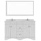 Modern Fittings Talisa 60" Double Bath Vanity with Cultured Marble Quartz Top and Round Sinks