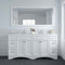 Modern Fittings Talisa 72" Double Bath Vanity with Calacatta Quartz Top and Round Sinks with Matching Mirror