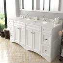 Modern Fittings Talisa 72" Double Bath Vanity with Quartz Top and Round Sinks with Matching Mirror