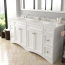 Modern Fittings Talisa 72" Double Bath Vanity with Quartz Top and Square Sinks with Matching Mirror