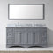 Modern Fittings Talisa 72" Double Bath Vanity with Marble Top and Round Sinks Faucets