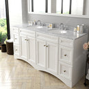 Modern Fittings Talisa 72" Double Bath Vanity with Marble Top and Round Sinks Faucets