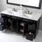 Modern Fittings Talisa 72" Double Bath Vanity with Marble Top and Square Sinks Faucets