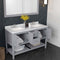 Modern Fittings Winterfell 60" Double Bath Vanity with Calacatta Quartz Top and Square Sinks Faucets