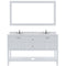 Modern Fittings Winterfell 60" Double Bath Vanity with Calacatta Quartz Top and Square Sinks Faucets