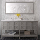 Modern Fittings Winterfell 72" Double Bath Vanity with Cultured Marble Quartz Top and Round Sinks