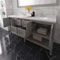 Modern Fittings Winterfell 72" Double Bath Vanity with Cultured Marble Quartz Top and Round Sinks