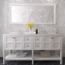 Modern Fittings Winterfell 72" Double Bath Vanity with Cultured Marble Quartz Top and Square Sinks