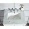 Water Creation Elizabeth 24" Single Sink Carrara White Marble Vanity In Pure White with F2-0009-01-BX Lavatory Faucet EL24CW01PW-000BX0901