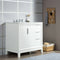 Water Creation Elizabeth 36" Single Sink Carrara White Marble Vanity In Pure White EL36CW01PW-000000000