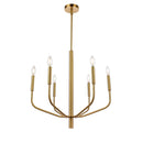 Dainolite 6 Light Chandelier Agb Finish ELN-246C-AGB