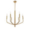 Dainolite 6 Light Chandelier Agb Finish ELN-246C-AGB