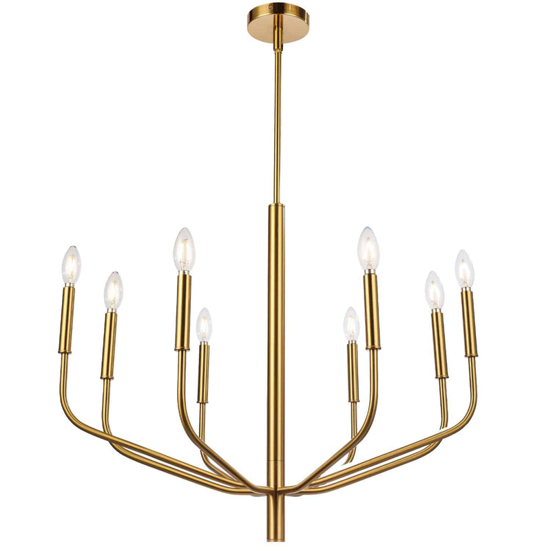 Dainolite 8 Light Chandelier Agb Finish ELN-328C-AGB