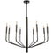 Dainolite 8 Light Chandelier Mb Finish ELN-328C-MB