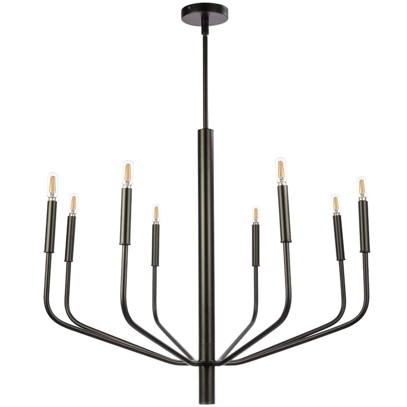 Dainolite 8 Light Chandelier Mb Finish ELN-328C-MB