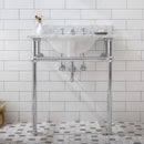 Water Creation Embassy 30" Wide Single Wash Stand P-Trap and Counter Top with Basin included In Chrome Finish EB30C-0100