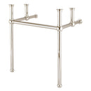 Water Creation Embassy 30" Wide Single Wash Stand and P-Trap included In Polished Nickel PVD Finish EB30B-0500