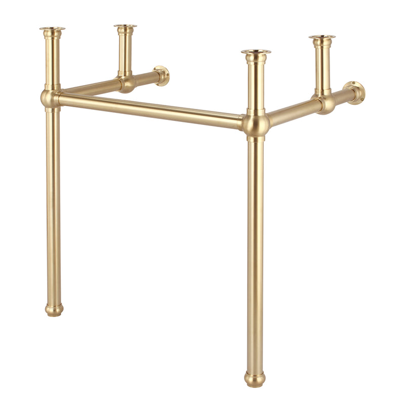 Water Creation Embassy 30" Wide Single Wash Stand P-Trap and Counter Top with Basin included In Satin Gold Finish EB30C-0600