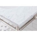 Water Creation Embassy 60" Wide Double Wash Stand P-Trap Counter Top with Basin F2-0009 Faucet and Mirror included In Polished Nickel PVD Finish EB60E-0509