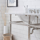 Water Creation Embassy 60" Wide Double Wash Stand and P-Trap included In Polished Nickel PVD Finish EB60B-0500