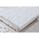 Water Creation Embassy 60" Wide Double Wash Stand P-Trap Counter Top with Basin and F2-0012 Faucet included In Polished Nickel PVD Finish EB60D-0512