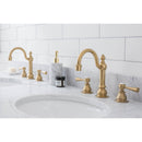 Water Creation Embassy 60" Wide Double Wash Stand P-Trap Counter Top with Basin F2-0012 Faucet and Mirror included In Satin Gold Finish EB60E-0612