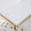 Water Creation Embassy 60" Wide Double Wash Stand Only In Satin Gold Finish EB60A-0600