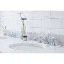 Water Creation Embassy 72" Wide Double Wash Stand P-Trap and Counter Top with Basin included In Chrome Finish EB72C-0100