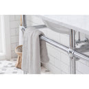 Water Creation Embassy 72" Wide Double Wash Stand and P-Trap included In Chrome Finish EB72B-0100