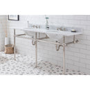 Water Creation Embassy 72" Wide Double Wash Stand and P-Trap included In Polished Nickel PVD Finish EB72B-0500