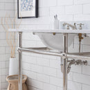 Water Creation Embassy 72" Wide Double Wash Stand Only In Polished Nickel PVD Finish EB72A-0500