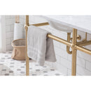 Water Creation Embassy 72" Wide Double Wash Stand Only In Satin Gold Finish EB72A-0600