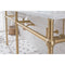 Water Creation Embassy 72" Wide Double Wash Stand P-Trap Counter Top with Basin and F2-0013 Faucet included In Satin Gold Finish EB72D-0613