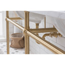 Water Creation Embassy 72" Wide Double Wash Stand P-Trap Counter Top with Basin and F2-0013 Faucet included In Satin Gold Finish EB72D-0613